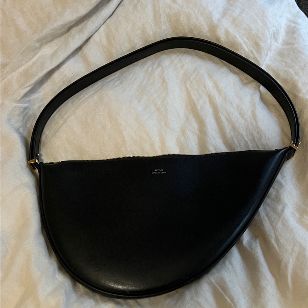 Toteme Leather scooped sling fawn